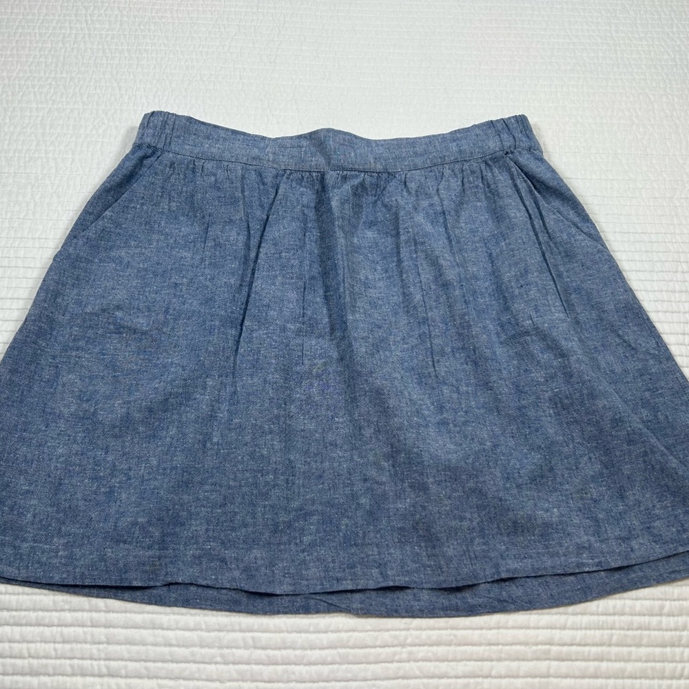 LOFT Blue A-Line Skirt